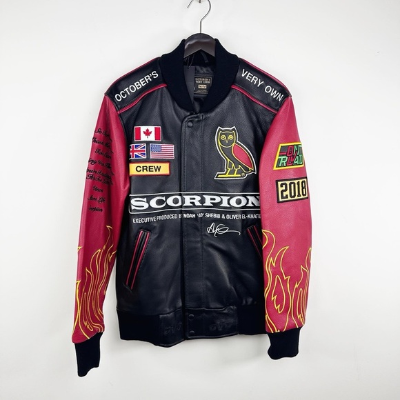 October’s Very Own (OVO) Scorpion Crew Leather Jacket - Picture 1 of 10